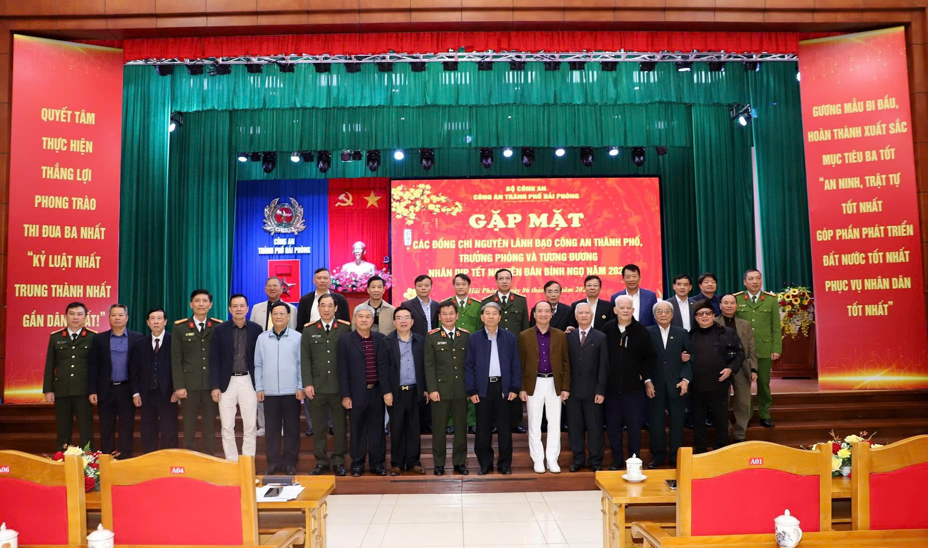 Gặp mặt thân mật các đồng chí nguyên lãnh đạo chủ chốt CATP nhân dịp Tết Nguyên đán Bính Ngọ 2026